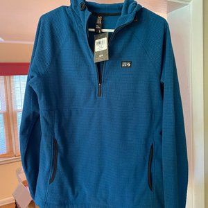 Mountain Hardwear Summit Grid Hoody long sleeve cozy sweatshirt/ Mens S / NWT